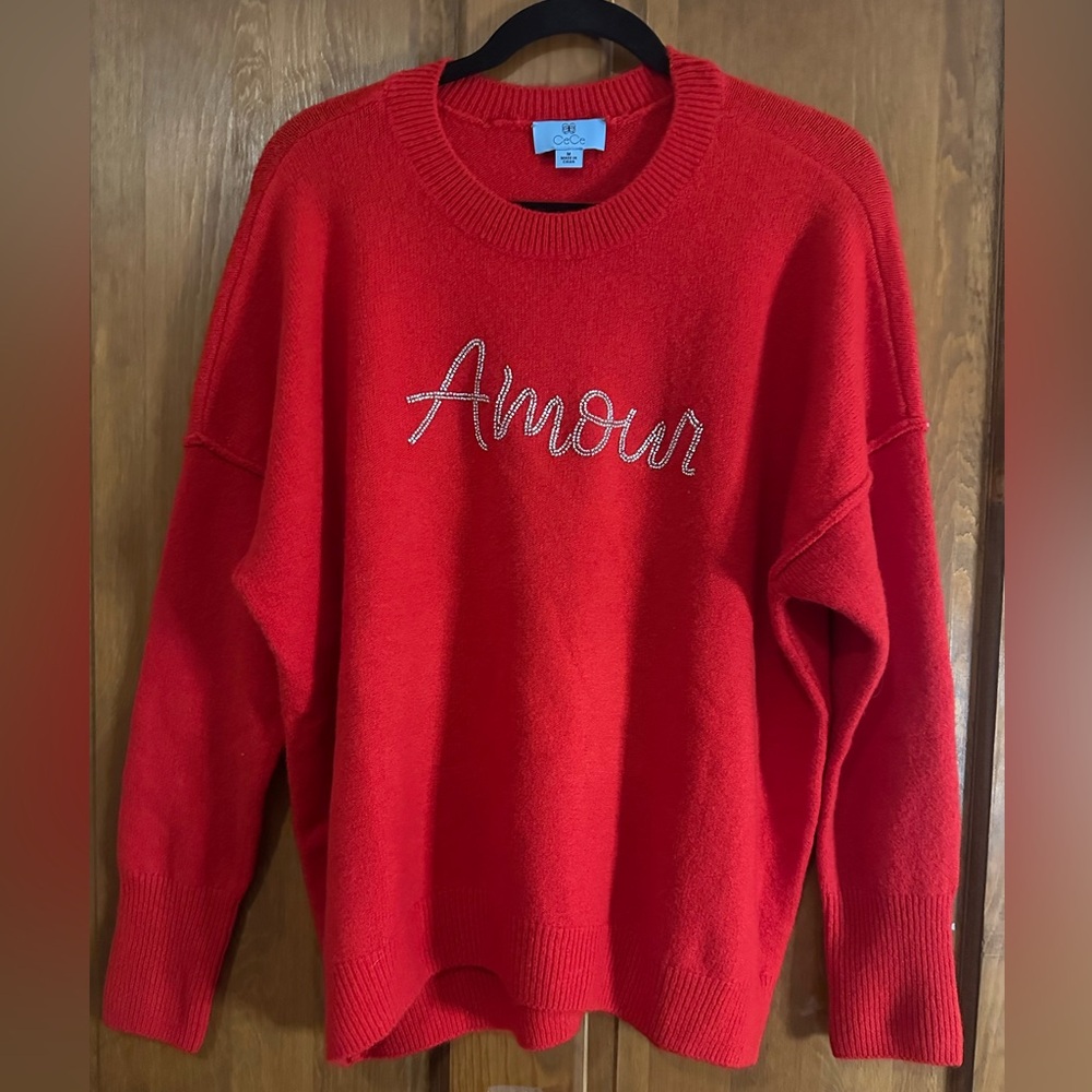 CeCe Amour Crew Neck Sweater